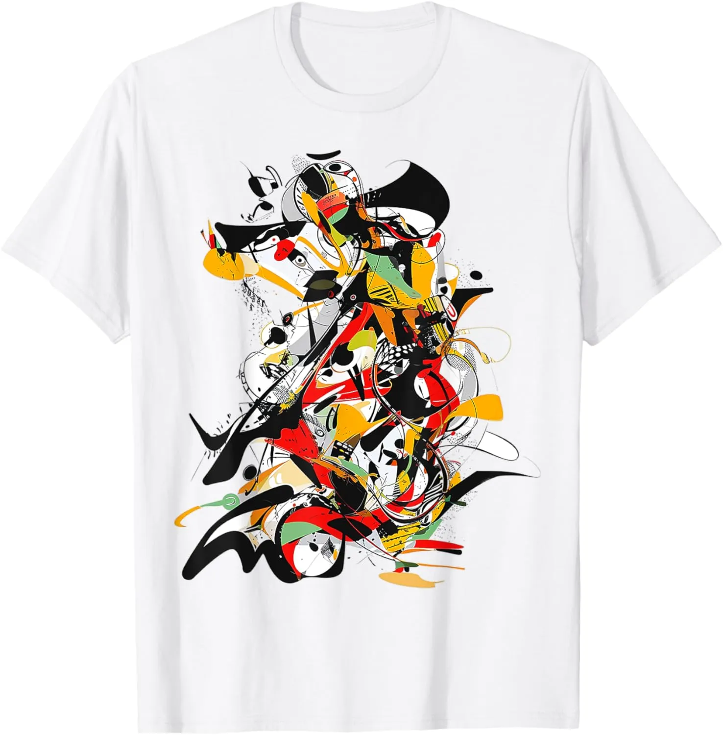 Abstract Colorful Geometric Graphic Art T-Shirt