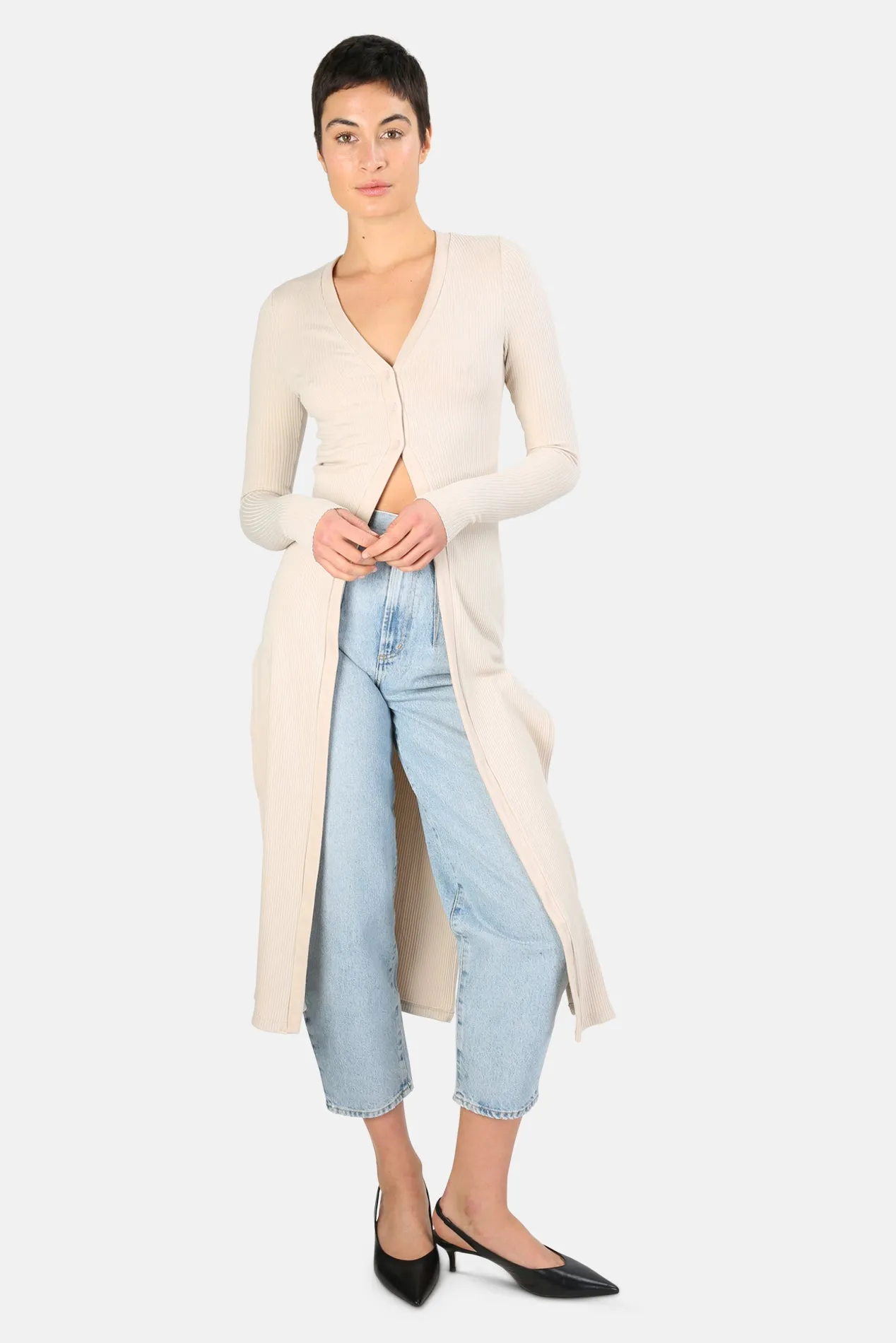 Alloy Rib Duster Limestone