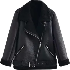 ChicCrate Women's Fleece Lined Winter Coat Sherpa Jacket Fashion Warm Clothes Casual Outerwear
