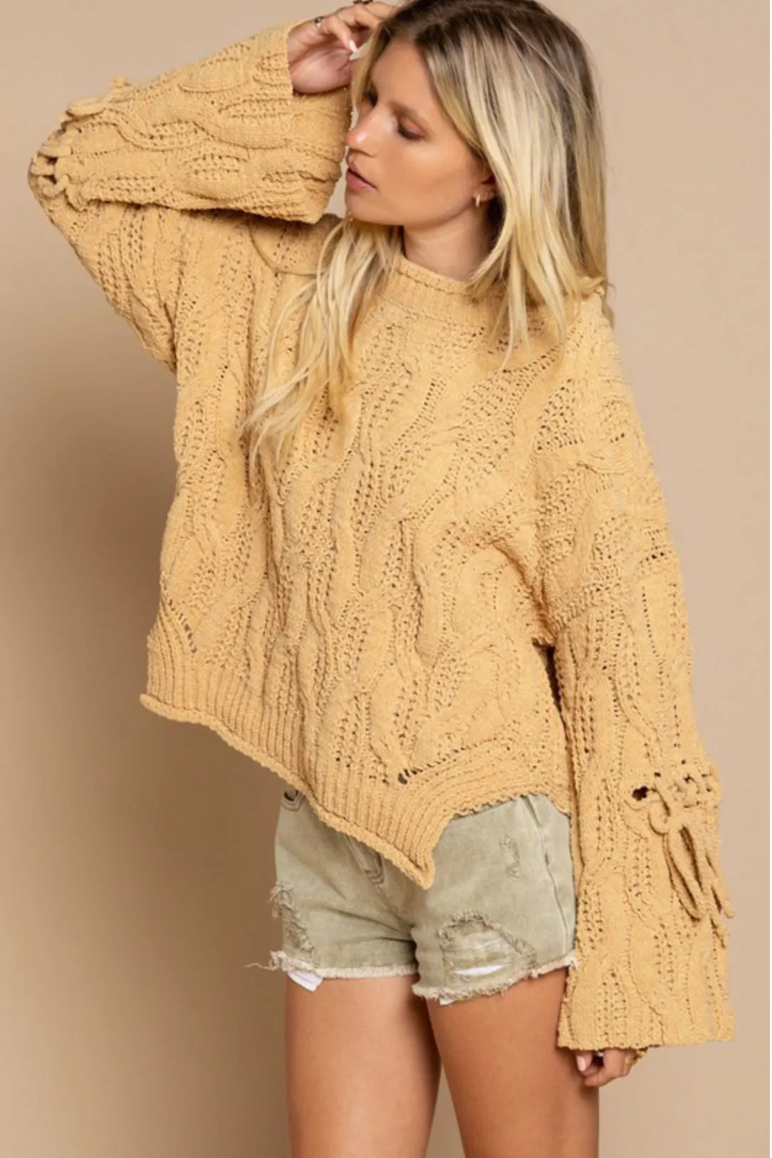 happy hippie knit sweater