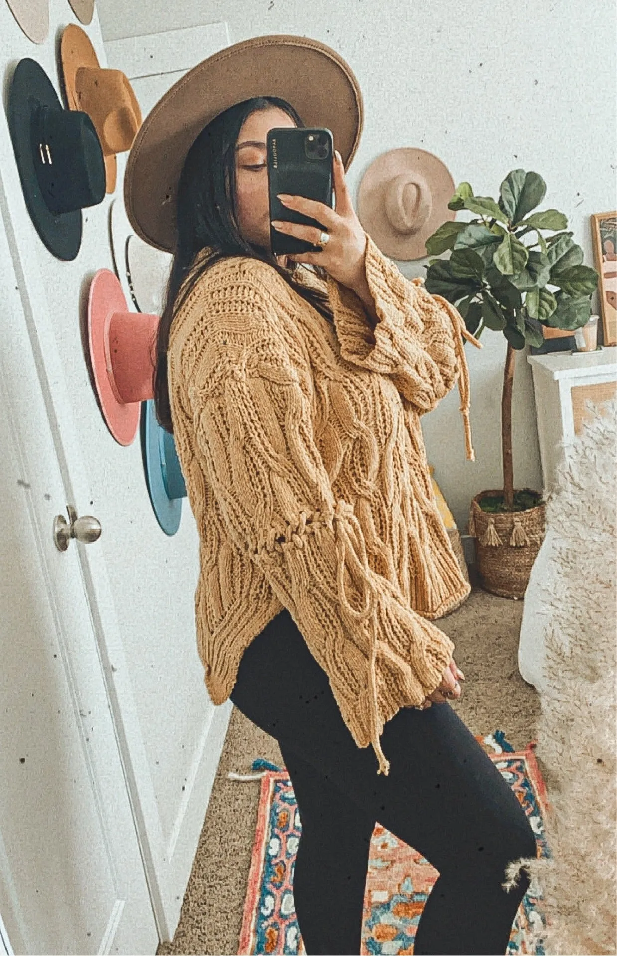 happy hippie knit sweater
