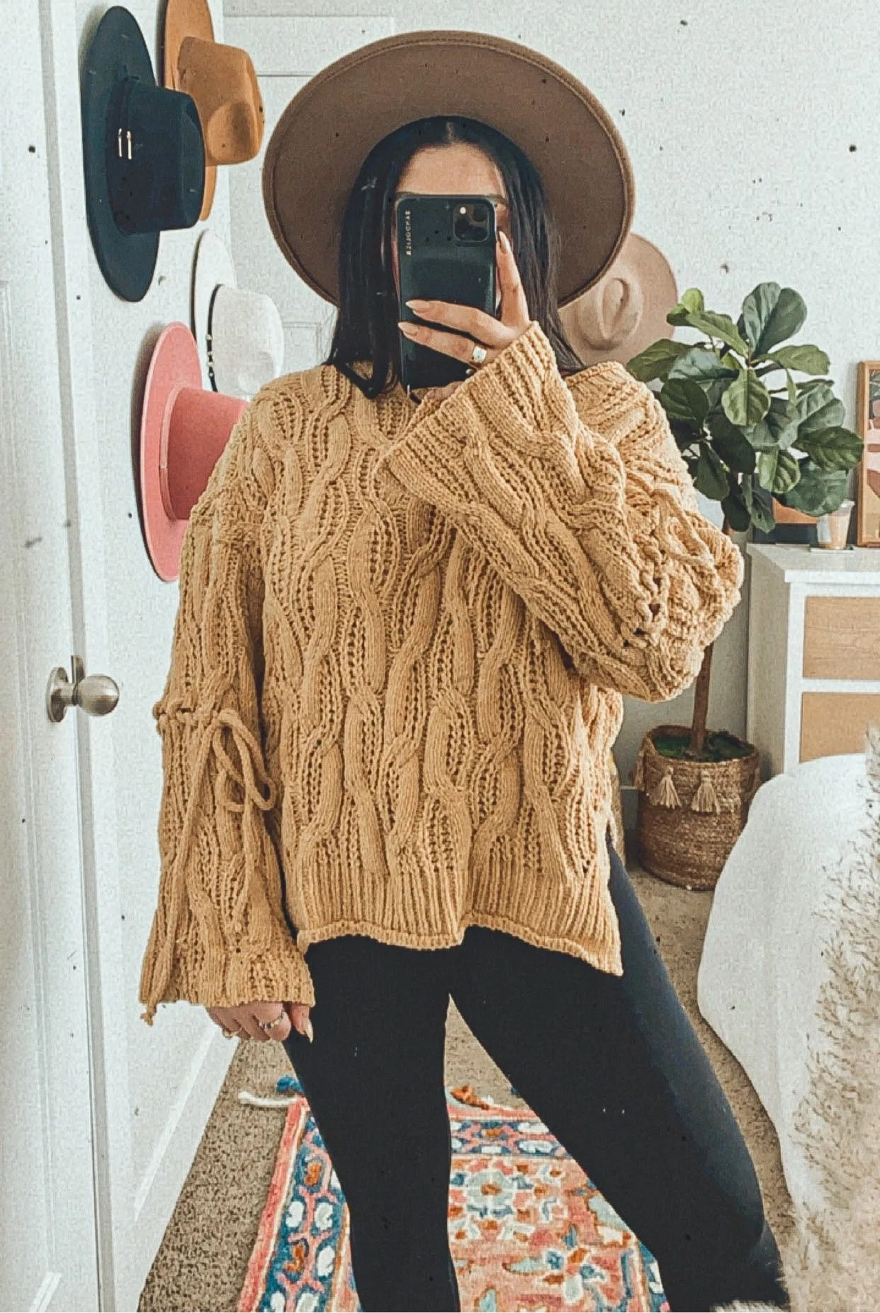 happy hippie knit sweater