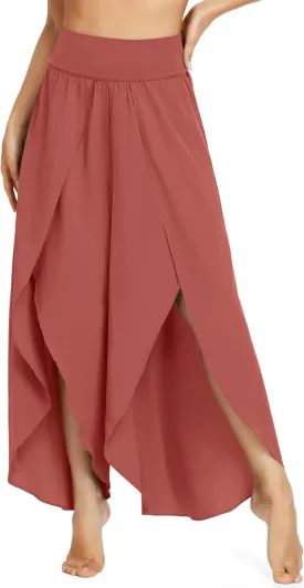 IUGA Flowy Pants for Women Wide Leg High Waisted Palazzo Boho Beach Harem Pants for Casual Dance Summer