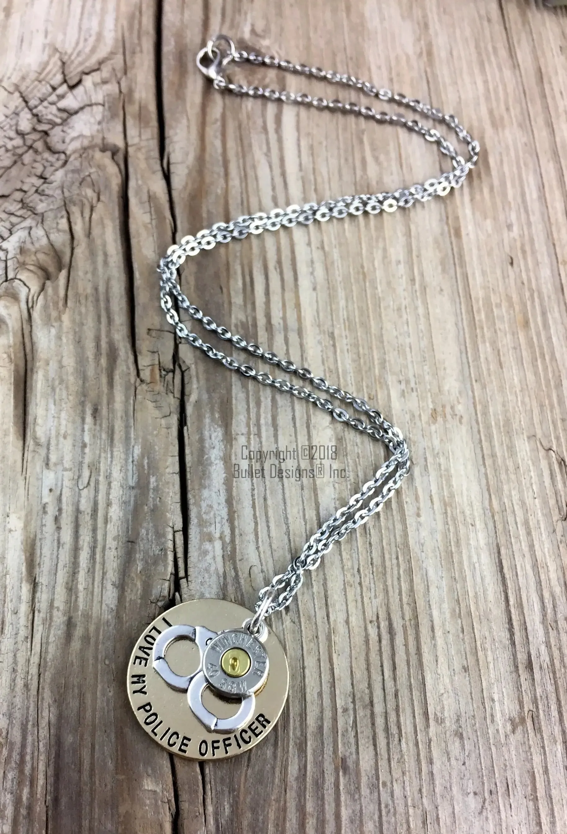Police Officer Custom Bullet Necklace