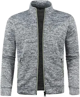 Uillui Men's Sports Track Jacket Lightweight Zip up Casual Coat Running Athletic Active Sweat Jacket Long Sleeve Sweatshirts