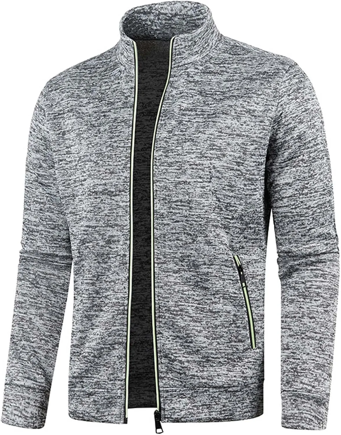 Uillui Men's Sports Track Jacket Lightweight Zip up Casual Coat Running Athletic Active Sweat Jacket Long Sleeve Sweatshirts