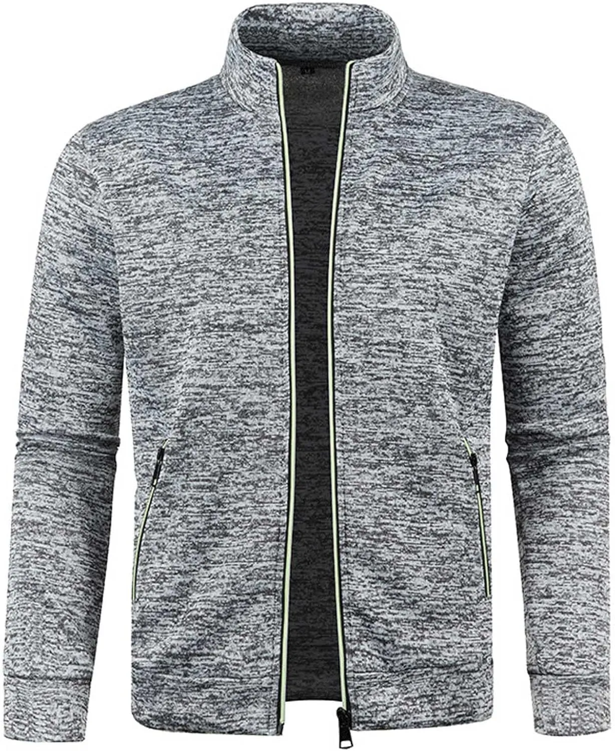 Uillui Men's Sports Track Jacket Lightweight Zip up Casual Coat Running Athletic Active Sweat Jacket Long Sleeve Sweatshirts